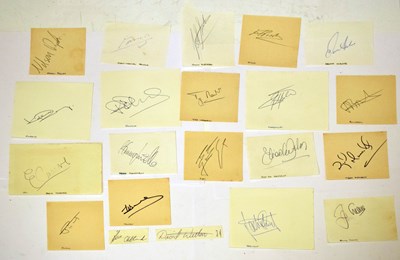 Lot 490 - Collection of motor racing autographs