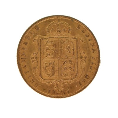 Lot 438 - Queen Victoria gold half sovereign, 1887