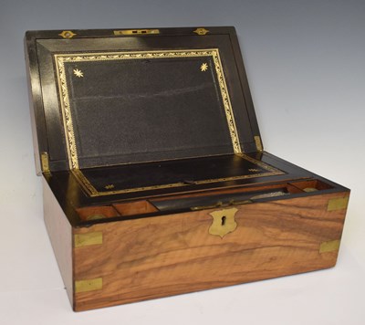 Lot 531 - Late Victorian mahogany grass gourd writing box