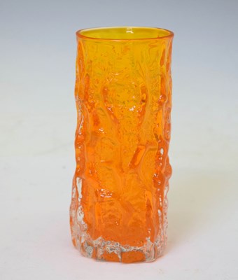 Lot 760 - Whitefriars tangerine 'bark' vase
