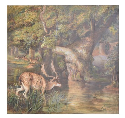 Lot 741 - Charles Harvey Weigall (1794-1877) - Watercolour - Woodland scene