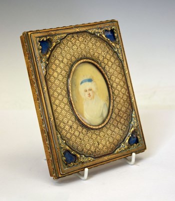 Lot 264 - French gilt brass and ivory box