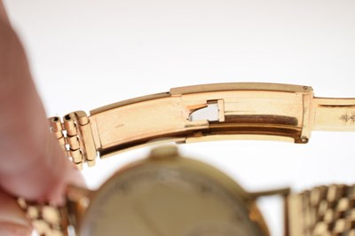 Lot 89 - Omega - Gentleman's vintage 18ct gold cased bracelet watch