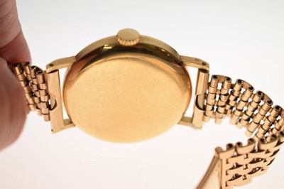 Lot 89 - Omega - Gentleman's vintage 18ct gold cased bracelet watch