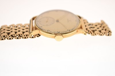 Lot 89 - Omega - Gentleman's vintage 18ct gold cased bracelet watch