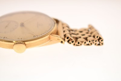 Lot 89 - Omega - Gentleman's vintage 18ct gold cased bracelet watch