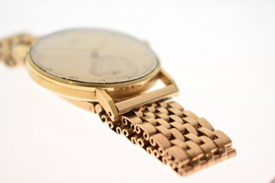 Lot 89 - Omega - Gentleman's vintage 18ct gold cased bracelet watch