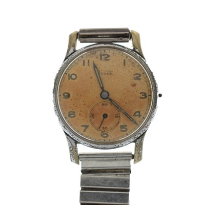 Lot 313 - Tudor - Gentleman's vintage stainless steel bracelet watch