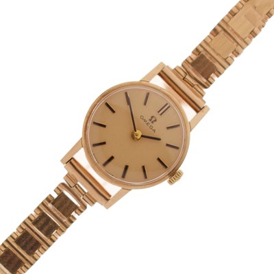 Lot 336 - Omega - Lady's 1970s 9ct gold bracelet watch