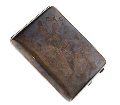 Lot 366 - George V silver cigarette case