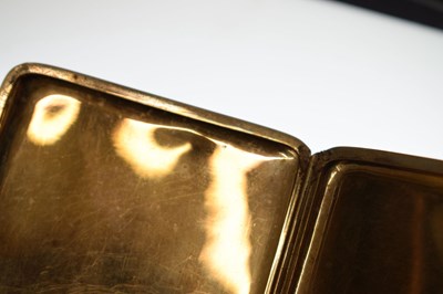 Lot 62 - George V 9ct gold cigarette case