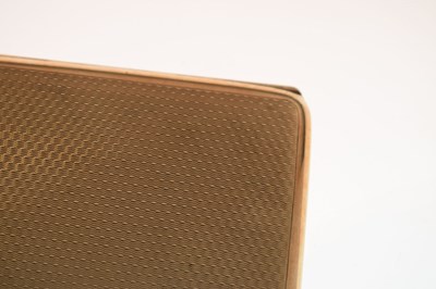 Lot 62 - George V 9ct gold cigarette case