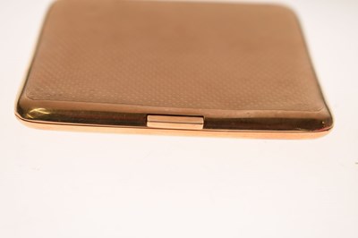 Lot 62 - George V 9ct gold cigarette case