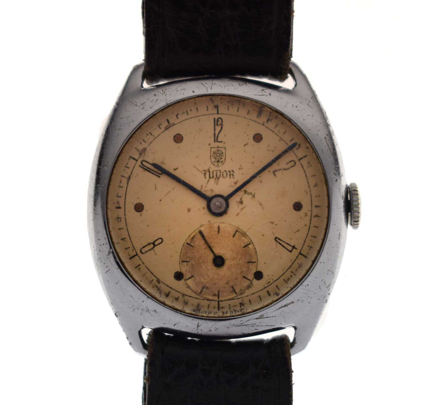Lot 84 - Tudor - Gentleman's vintage stainless steel cased wristwatch