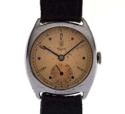 Lot 84 - Tudor - Gentleman's vintage stainless steel cased wristwatch