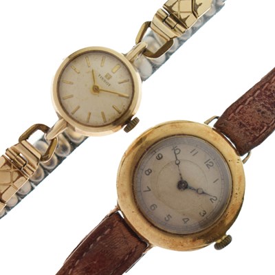 Lot 341 - Lady's early 20th century 18ct gold cased wristwatch