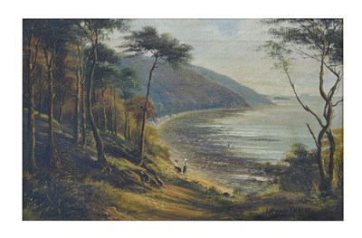 Lot 707 - George Willis Pryce (1866-1946) - Oil on canvas - View of distant Steep Holm Island from Sand Bay
