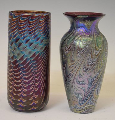 Lot 580 - Two Okra glass vases