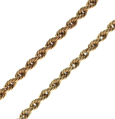 Lot 143 - 9ct gold rope twist necklace