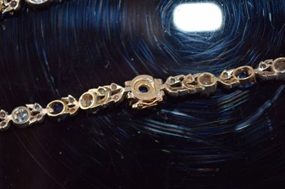 Lot 53 - Late Victorian diamond and sapphire necklace