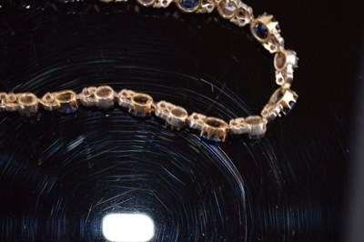 Lot 53 - Late Victorian diamond and sapphire necklace
