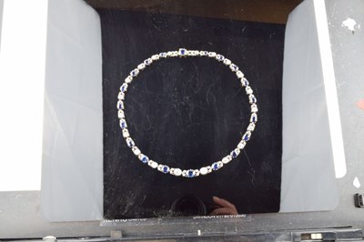Lot 53 - Late Victorian diamond and sapphire necklace