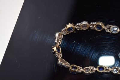 Lot 53 - Late Victorian diamond and sapphire necklace