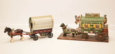 Lot 398 - Wooden scratch built horse drawn gypsy coach / caravan