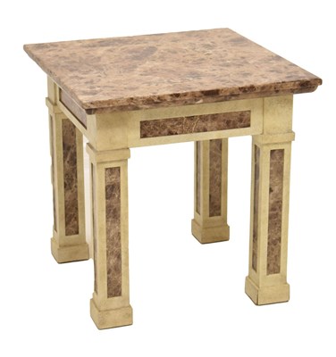 Lot 799 - Marble top lamp or side table