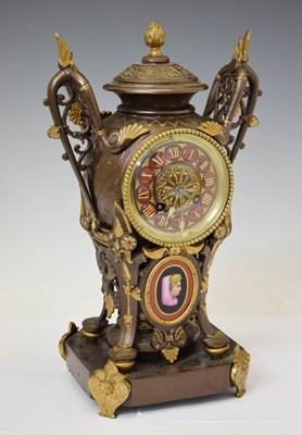 Lot 767 - Third quarter 19th century French mantel clock