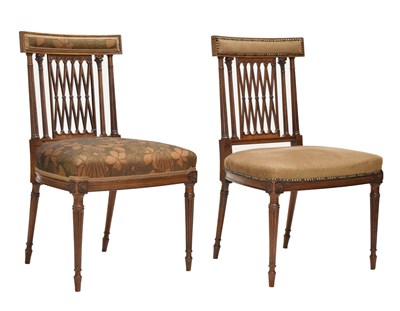 Lot 515 - Wright & Mansfield (1861-1884) for Haddo House - pair of mahogany dining chairs