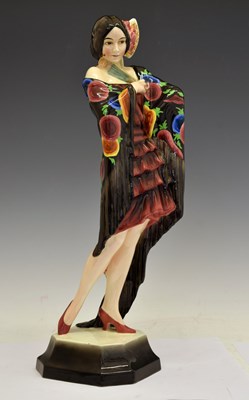 Lot 312 - Josef Lorenzl for Goldscheider - Model of a Spanish Dancer