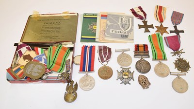 Lot 473 - Queen's South Africa Medal 1899-1902, and other medals