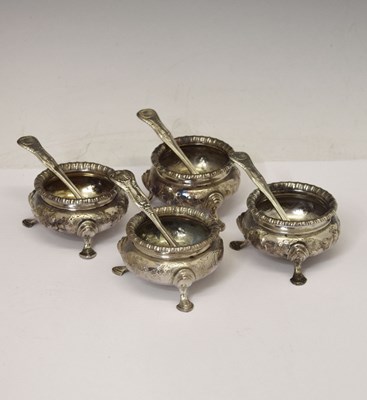 Lot 82 - Set of four Victorian salts