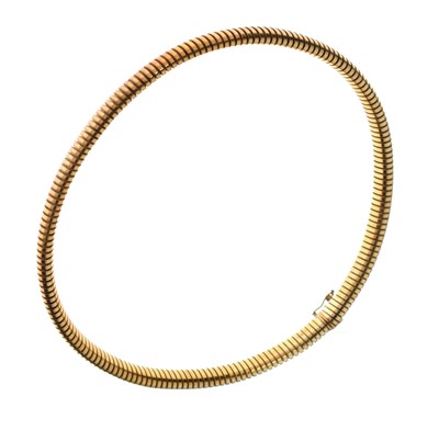 Lot 47 - 9ct gold collar necklace