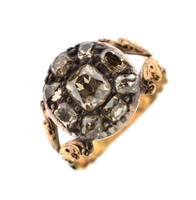 Lot 11 - George IV diamond 18ct gold ring