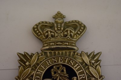 Lot 328 - 1st Somerset Rifle Volunteers helmet plate badge