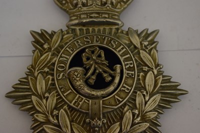 Lot 328 - 1st Somerset Rifle Volunteers helmet plate badge