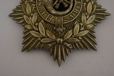 Lot 328 - 1st Somerset Rifle Volunteers helmet plate badge