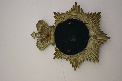 Lot 328 - 1st Somerset Rifle Volunteers helmet plate badge