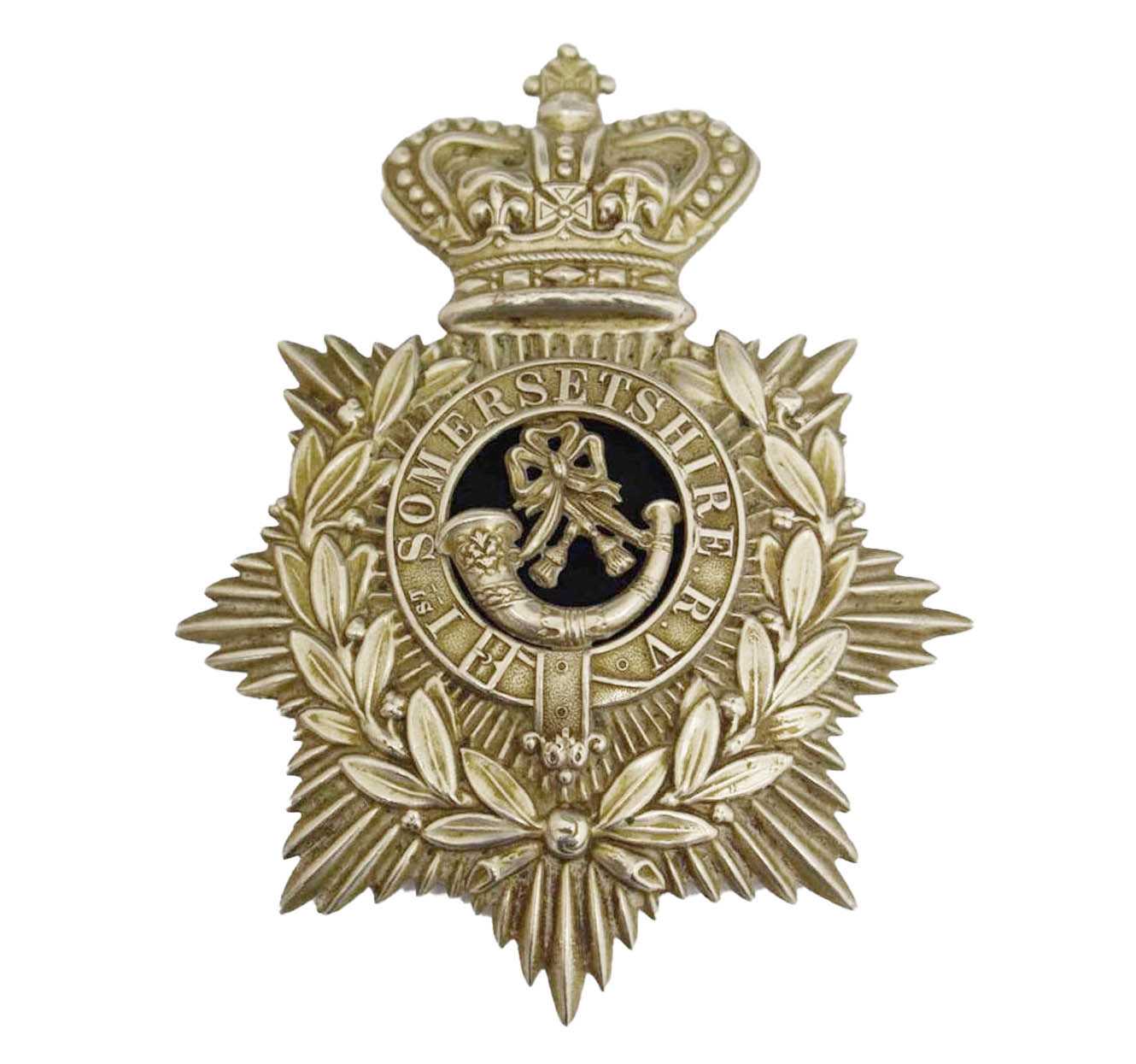 Lot 328 - 1st Somerset Rifle Volunteers helmet plate badge