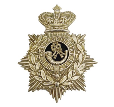 Lot 328 - 1st Somerset Rifle Volunteers helmet plate badge