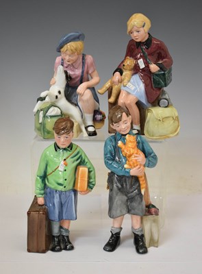 Lot 608 - Set of four Royal Doulton figures - Children Of The Blitz