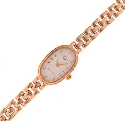 Lot 201 - Rotary - Lady's 9ct gold bracelet watch