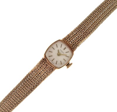 Lot 202 - Tissot - Lady's 9ct gold bracelet watch