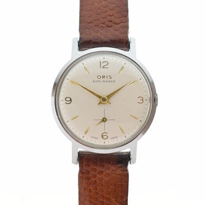 Lot 195 - Oris - Vintage stainless steel cased wristwatch