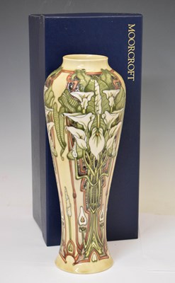 Lot 605 - Moorcroft - Limited edition shoulder vase in the 'Remember' pattern