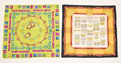 Lot 519 - Gucci - Two lady's silk scarves