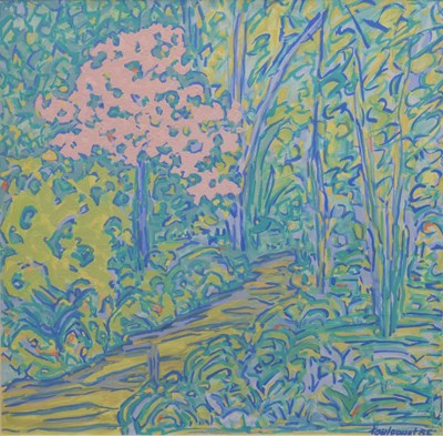 Lot 299 - Jean-Marie Toulgouat (French, 1927-2005) – Bodycolour – The Garden Patch, 1986