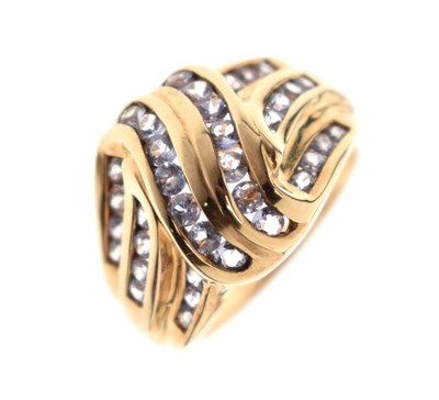 Lot 38 - Tanzanite 9ct gold dress ring